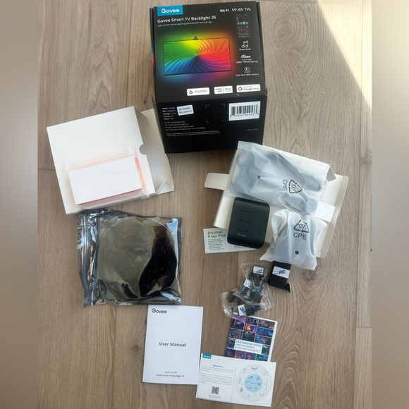 Govee Smart TV Backlight 3S, H6098, Color Sync 1080p Smart Camera, 55"-65" TVs - Picture 3 of 8